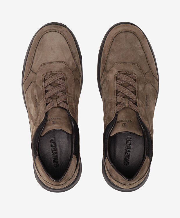 Erkek Duman Nubuk Hakiki Deri Comfort Ayakkabı - 5