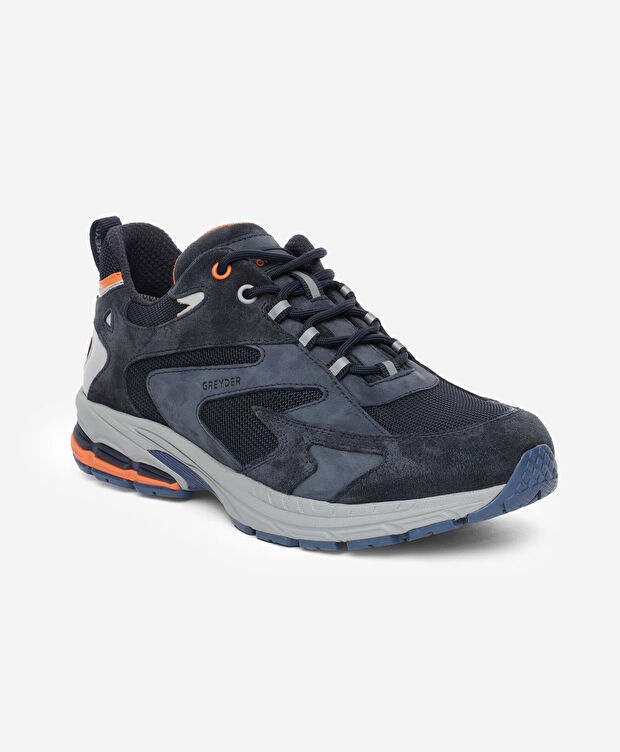 Erkek Lacivert Hakiki Deri Su Geçirmez Outdoor Ayakkabı - 7