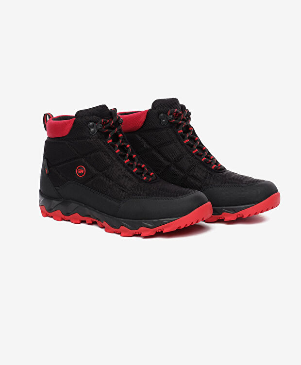 Erkek Siyah Kırmızı Su Geçirmez Outdoor Bot - 4