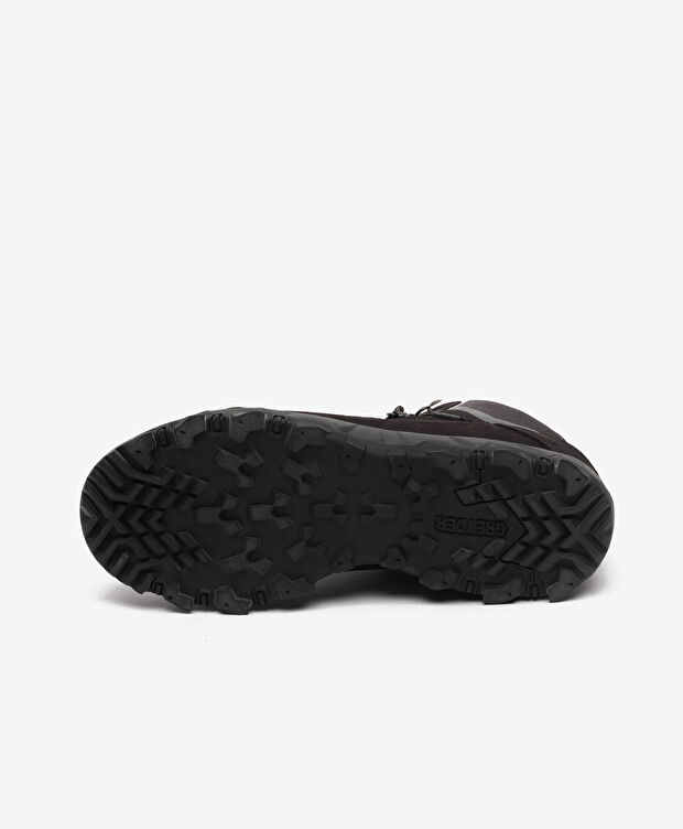 Erkek Siyah Hakiki Deri Su Geçirmez Outdoor Bot - 7