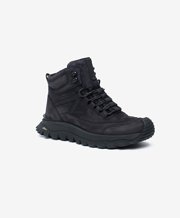 Erkek Siyah Hakiki Deri Outdoor Bot - 3