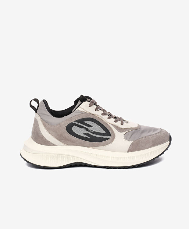 Erkek Gri Hakiki Deri Spor Ayakkabı - 1