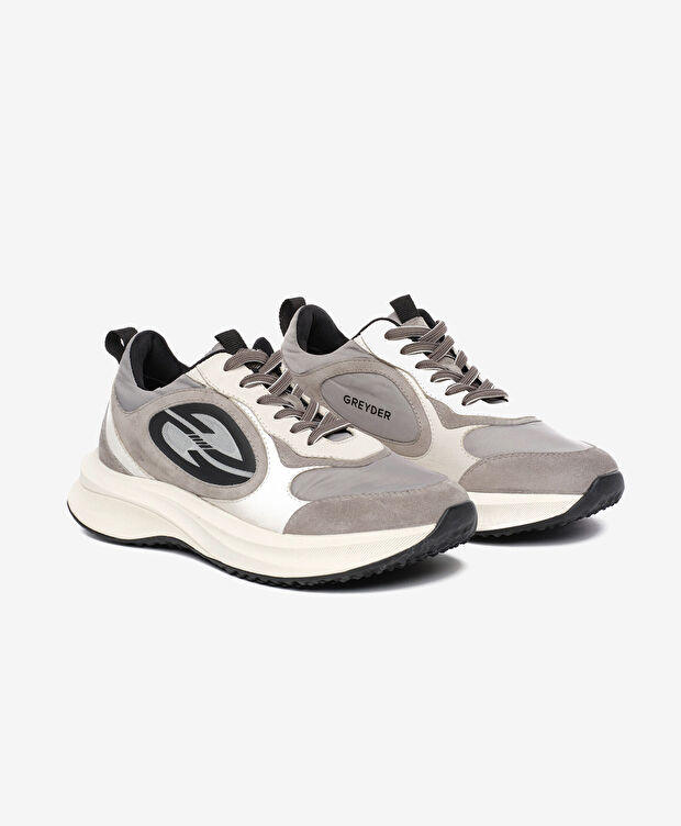 Erkek Gri Hakiki Deri Spor Ayakkabı - 3