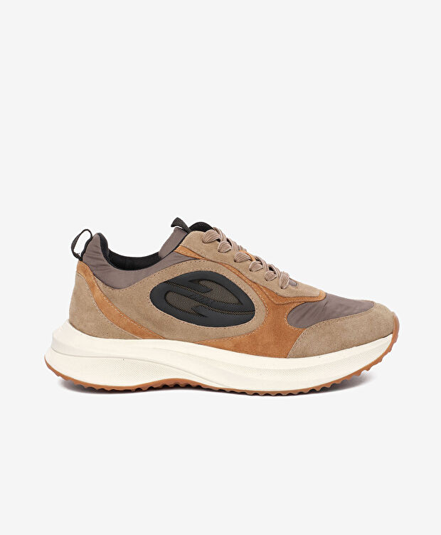 Erkek Vizon Hakiki Deri Spor Ayakkabı - 1