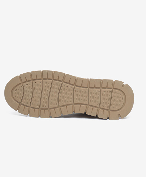 Erkek Koyu Vizon Hakiki Deri Sneaker Bot - 5