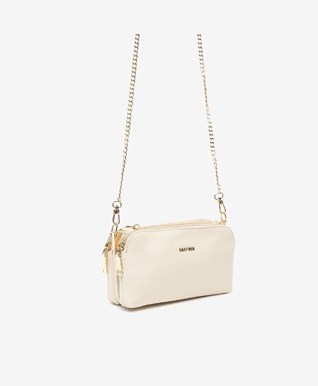 Kadın Ekru Çapraz Çanta - 3