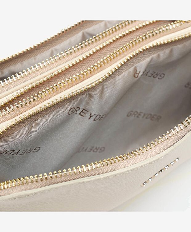 Kadın Ekru Çapraz Çanta - 6