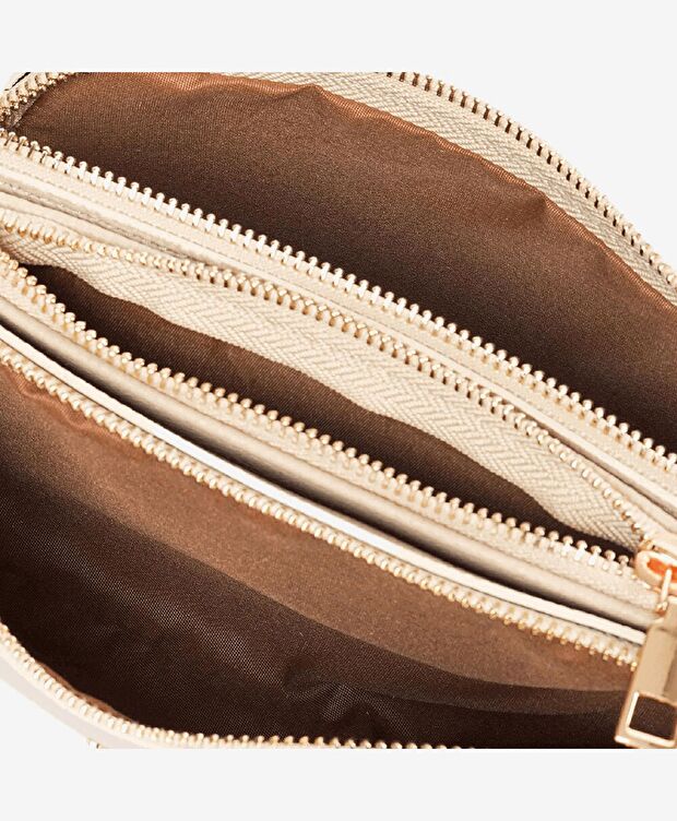 Kadın Koyu Bej Çapraz Çanta - 5