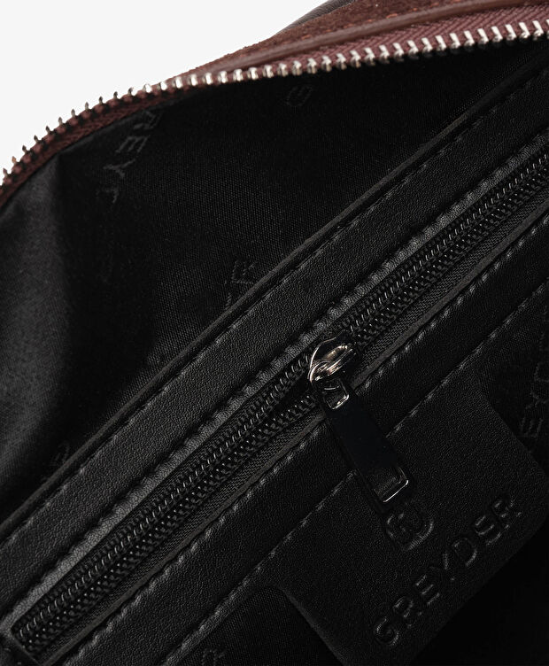 Kadın Kahverengi Hakiki Deri Çapraz Çanta - 6