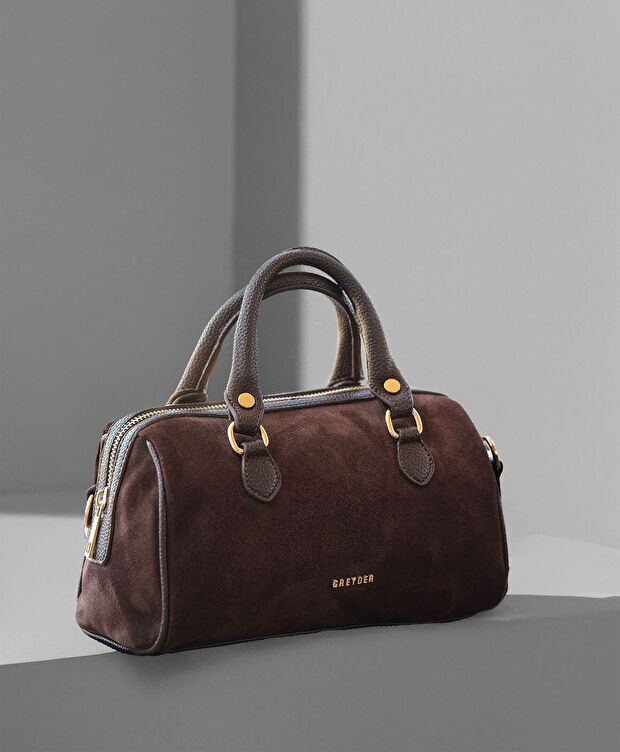 Kadın Kahverengi Hakiki Deri Çapraz Çanta - 6