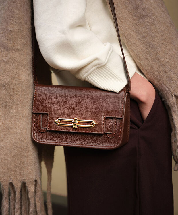 Kadın Kahverengi Çapraz Çanta - 6