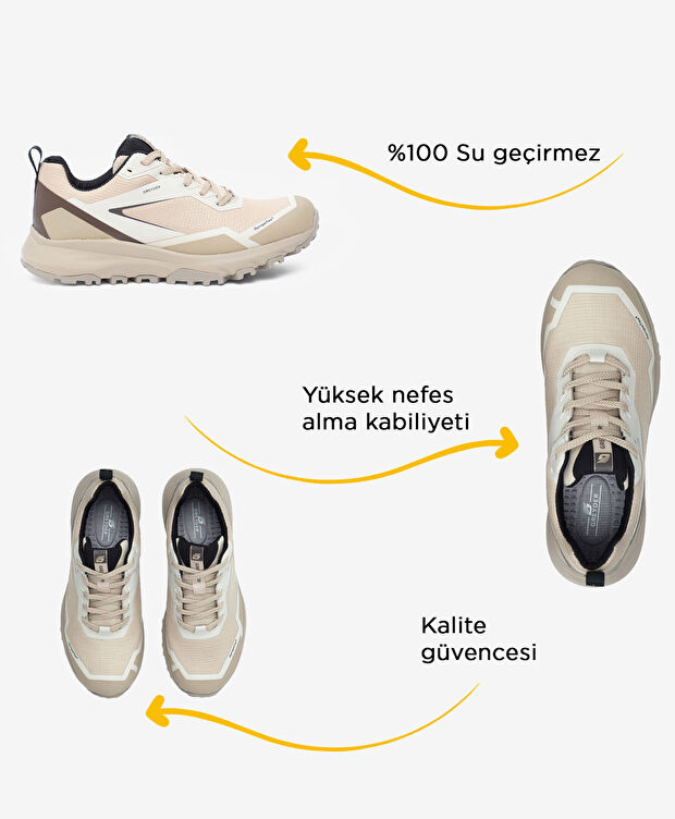 Kadın Bej Su Geçirmez Outdoor Ayakkabı - 2