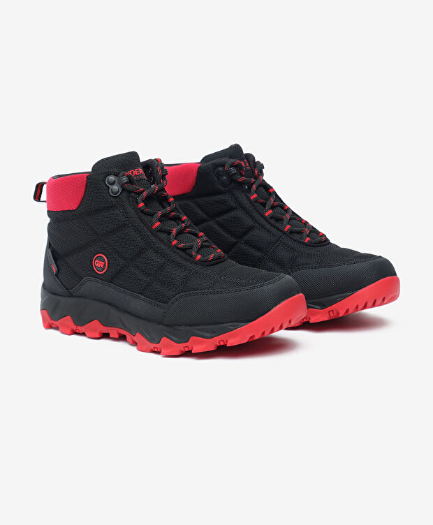 Kadın Siyah Kırmızı Su Geçirmez Outdoor Bot - 4