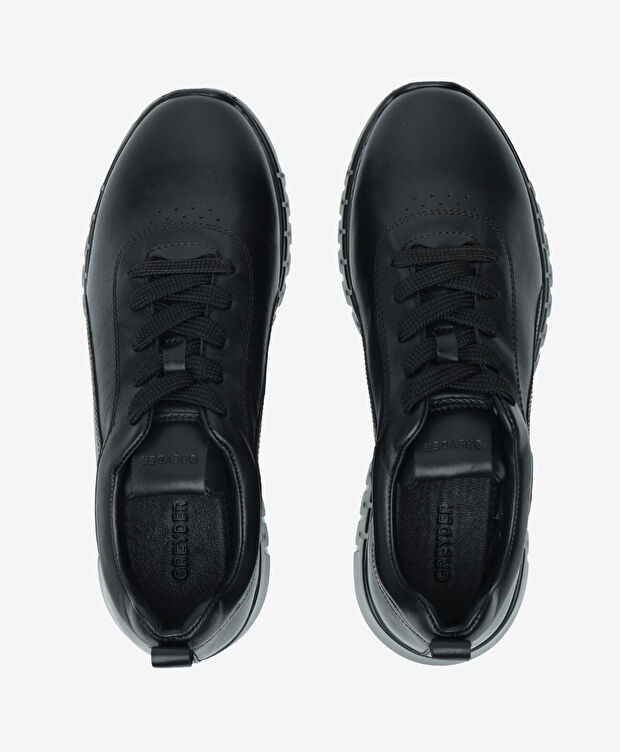 Kadın Siyah Hakiki Deri Ayakkabı - 5