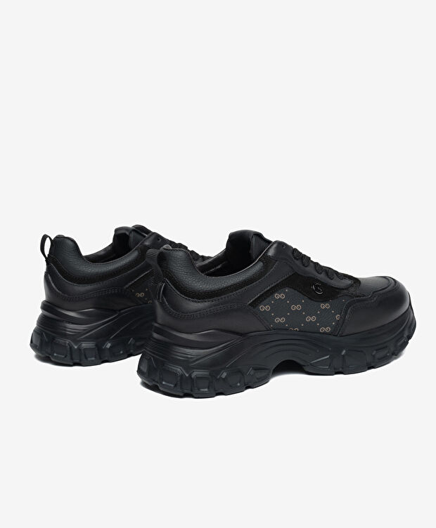 Kadın Siyah Hakiki Deri Spor Ayakkabı - 4