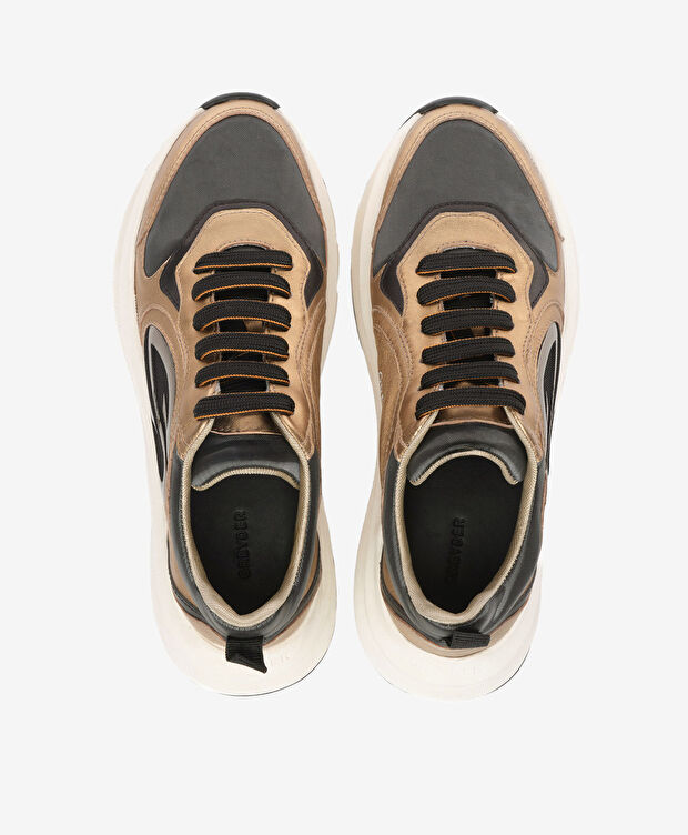 Kadın Bronz Hakiki Deri Spor Ayakkabı - 5