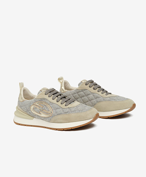 Kadın Bej Hakiki Deri Spor Ayakkabı - 3