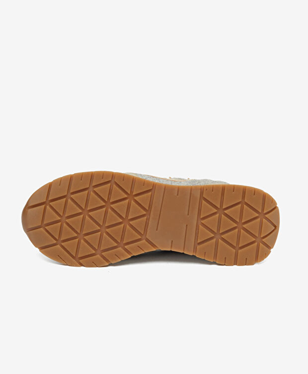 Kadın Bej Hakiki Deri Spor Ayakkabı - 6