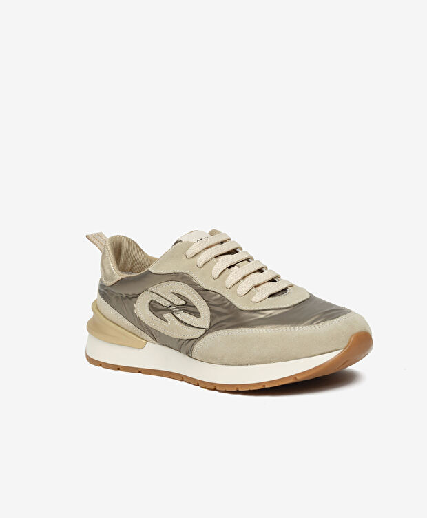 Kadın Bej Hakiki Deri Spor Ayakkabı - 2