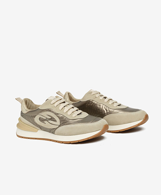 Kadın Bej Hakiki Deri Spor Ayakkabı - 3