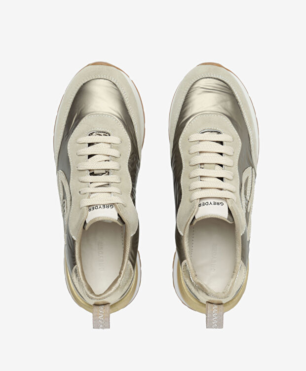 Kadın Bej Hakiki Deri Spor Ayakkabı - 5