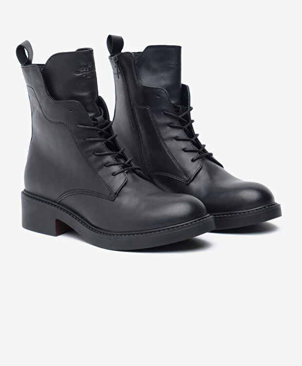 Kadın Siyah Hakiki Deri Bot - 3