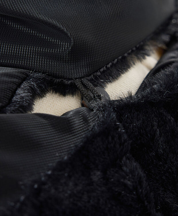 Kadın Siyah Suya Dayanıklı Kaz Tüyü Mont - 8