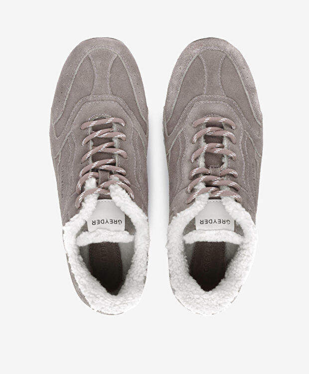 Kadın Gri Hakiki Deri Spor Ayakkabı - 5