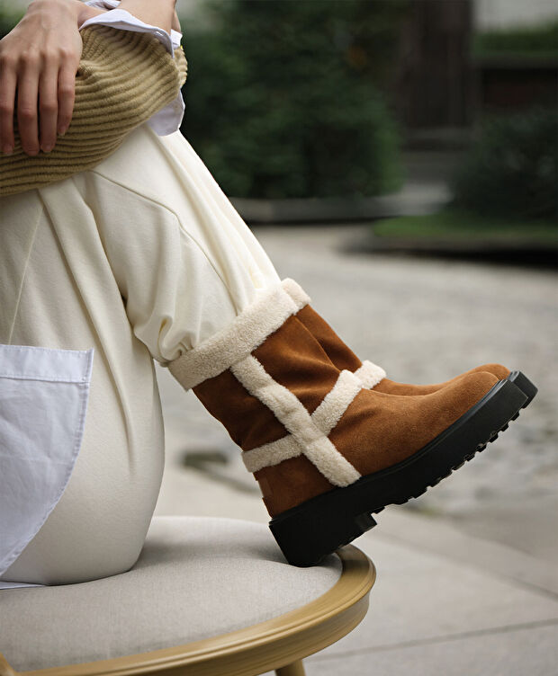 Kadın Taba Hakiki Deri Bot - 6