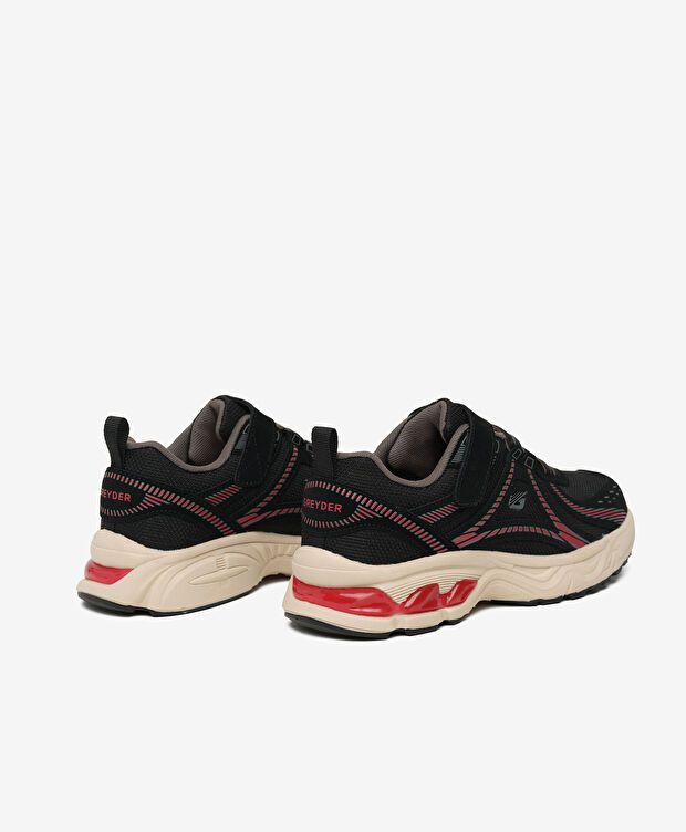 Çocuk Siyah Bordo Su Geçirmez Hakiki Deri Spor Ayakkabı - 5