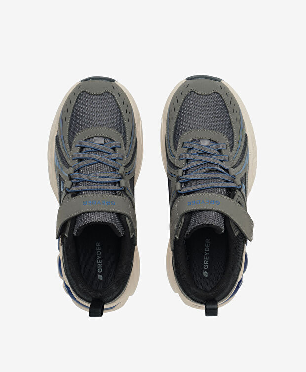 Çocuk Gri Saks Su Geçirmez Hakiki Deri Spor Ayakkabı - 6