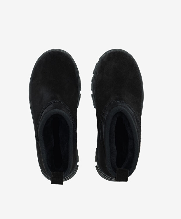 Çocuk Siyah Süet Hakiki Deri Bot - 5