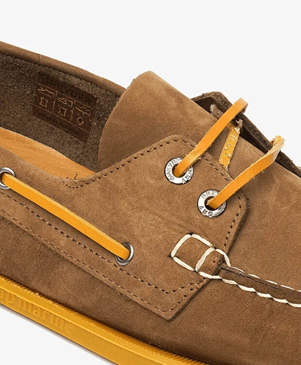 Erkek Tütün Hakiki Deri Marine Ayakkabı - 5