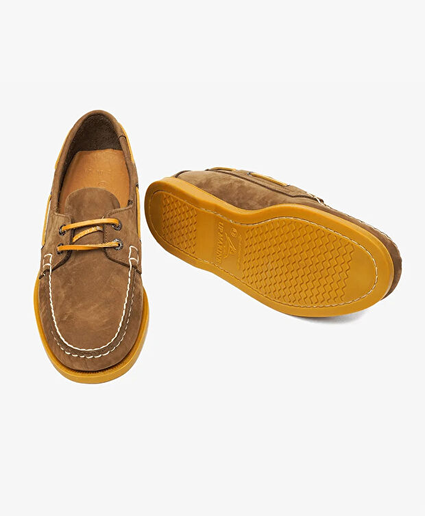 Erkek Tütün Hakiki Deri Marine Ayakkabı - 6