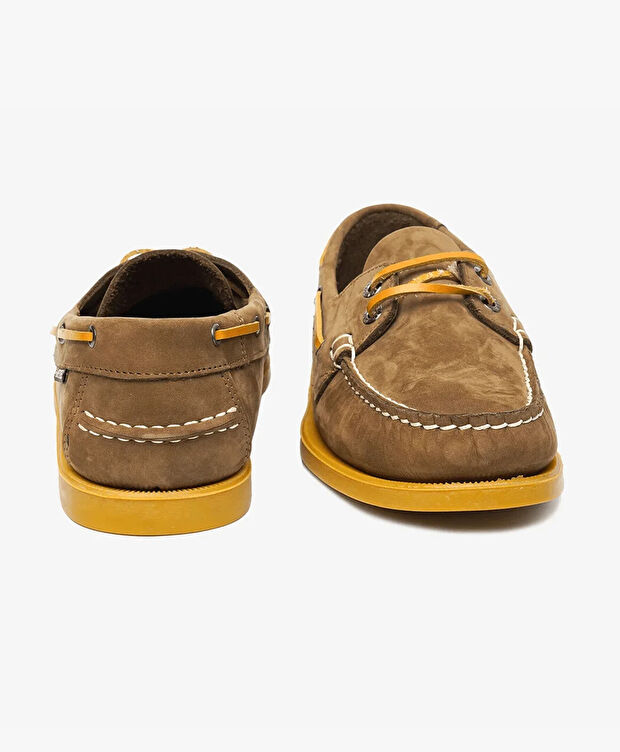 Erkek Tütün Hakiki Deri Marine Ayakkabı - 7