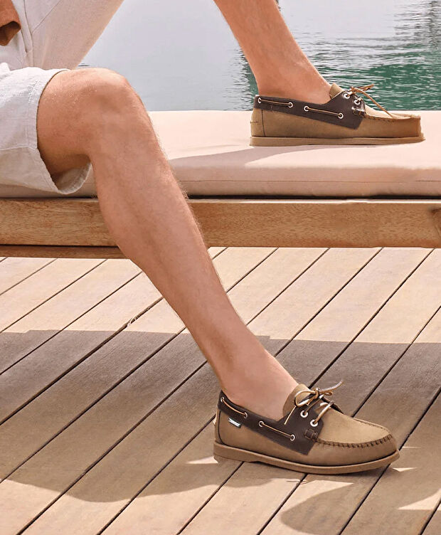 Erkek Vizon Kahverengi Nubuk Hakiki Deri Marine Ayakkabı - 9