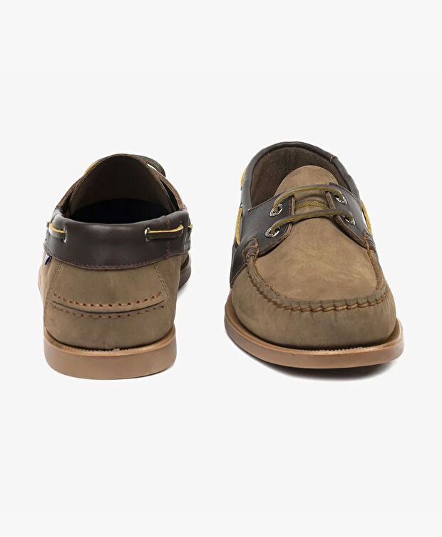 Erkek Vizon Kahverengi Nubuk Hakiki Deri Marine Ayakkabı - 7