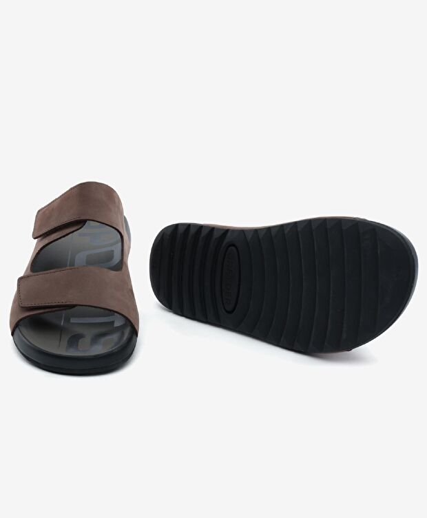 Erkek Kahverengi Hakiki Deri Terlik - 6