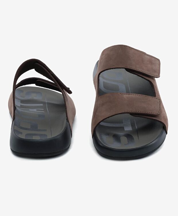 Erkek Kahverengi Hakiki Deri Terlik - 7