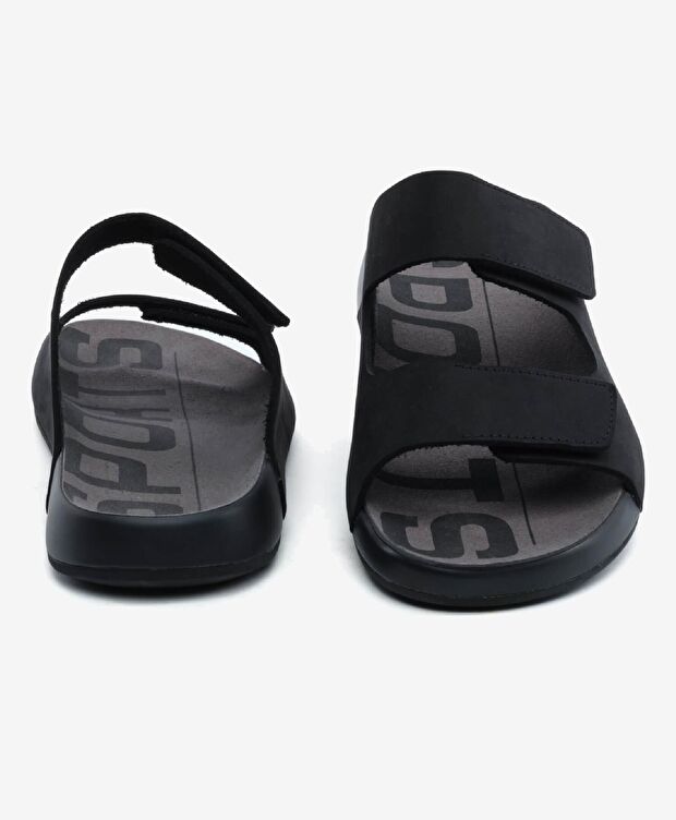 Erkek Siyah Hakiki Deri Terlik - 7