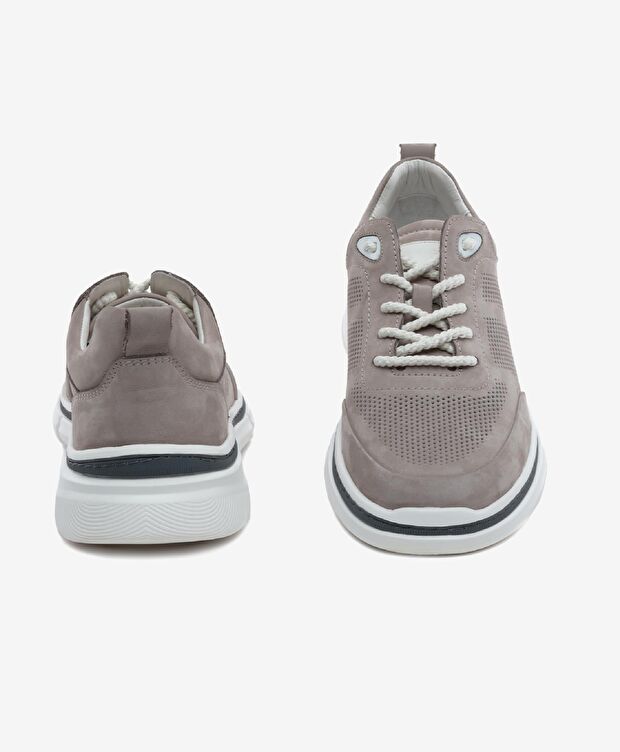 Erkek Açık Vizon Nubuk Hakiki Deri Comfort Ayakkabı - 7