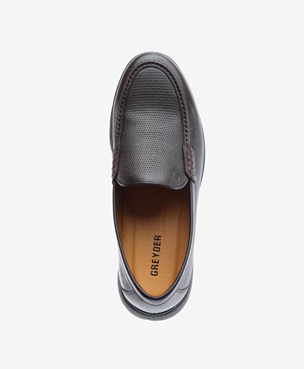 Erkek Kahverengi Hakiki Deri Comfort Ayakkabı - 4