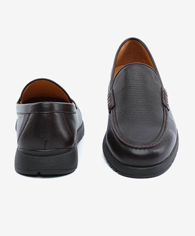 Erkek Kahverengi Hakiki Deri Comfort Ayakkabı - 7