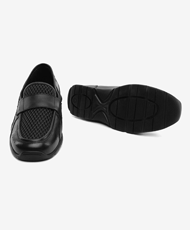 Erkek Siyah Hakiki Deri Loafer Ayakkabı - 6