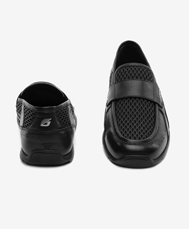 Erkek Siyah Hakiki Deri Loafer Ayakkabı - 7