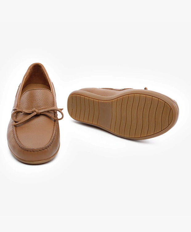 Erkek Taba Hakiki Deri Marine Ayakkabı - 6