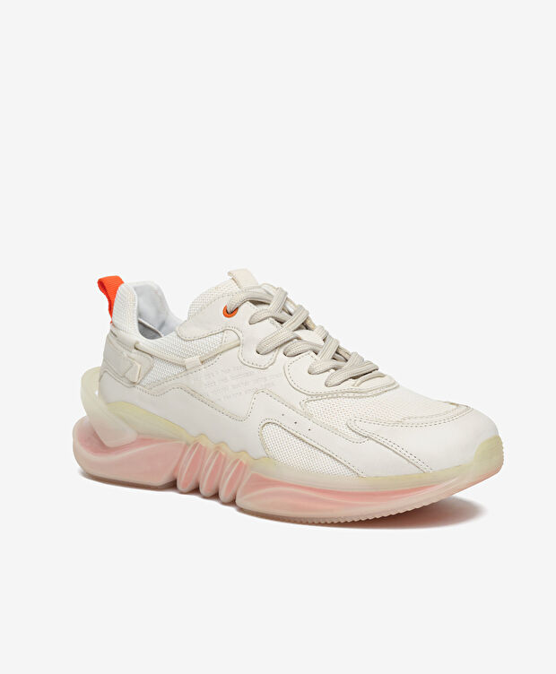 Erkek Ekru Hakiki Deri Spor Ayakkabı - 2