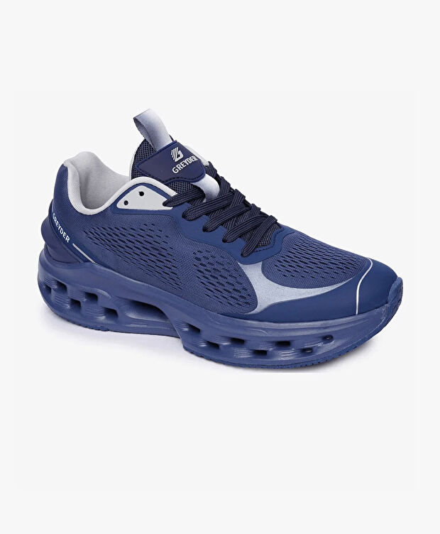 Erkek Lacivert Gri Spor Ayakkabı - 2