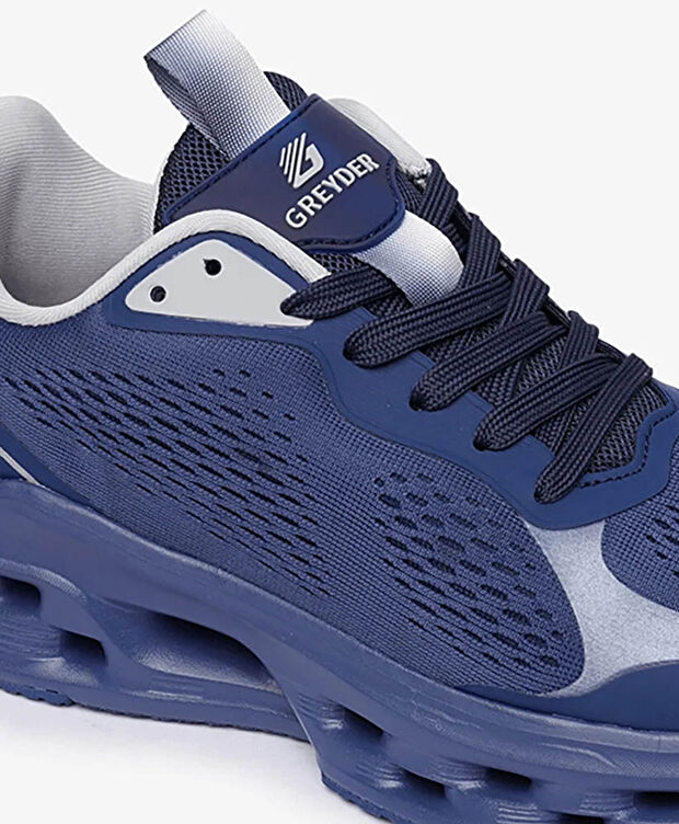 Erkek Lacivert Gri Spor Ayakkabı - 5