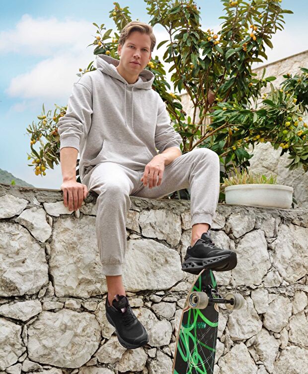 Erkek Koyu Gri Siyah Spor Ayakkabı - 9